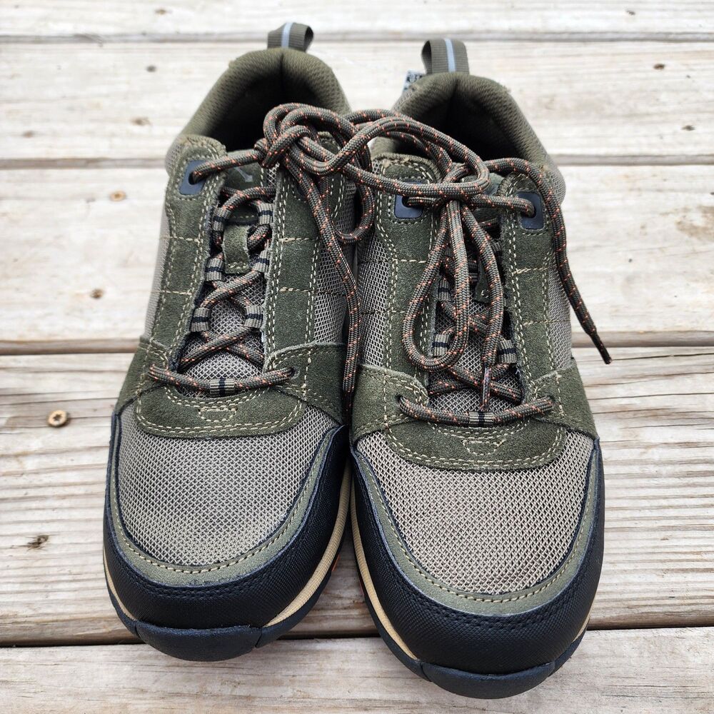 Lands' End Men's Athletic Trail Hiking Shoes Olive Green US 8.5D EU 41.5 NEW